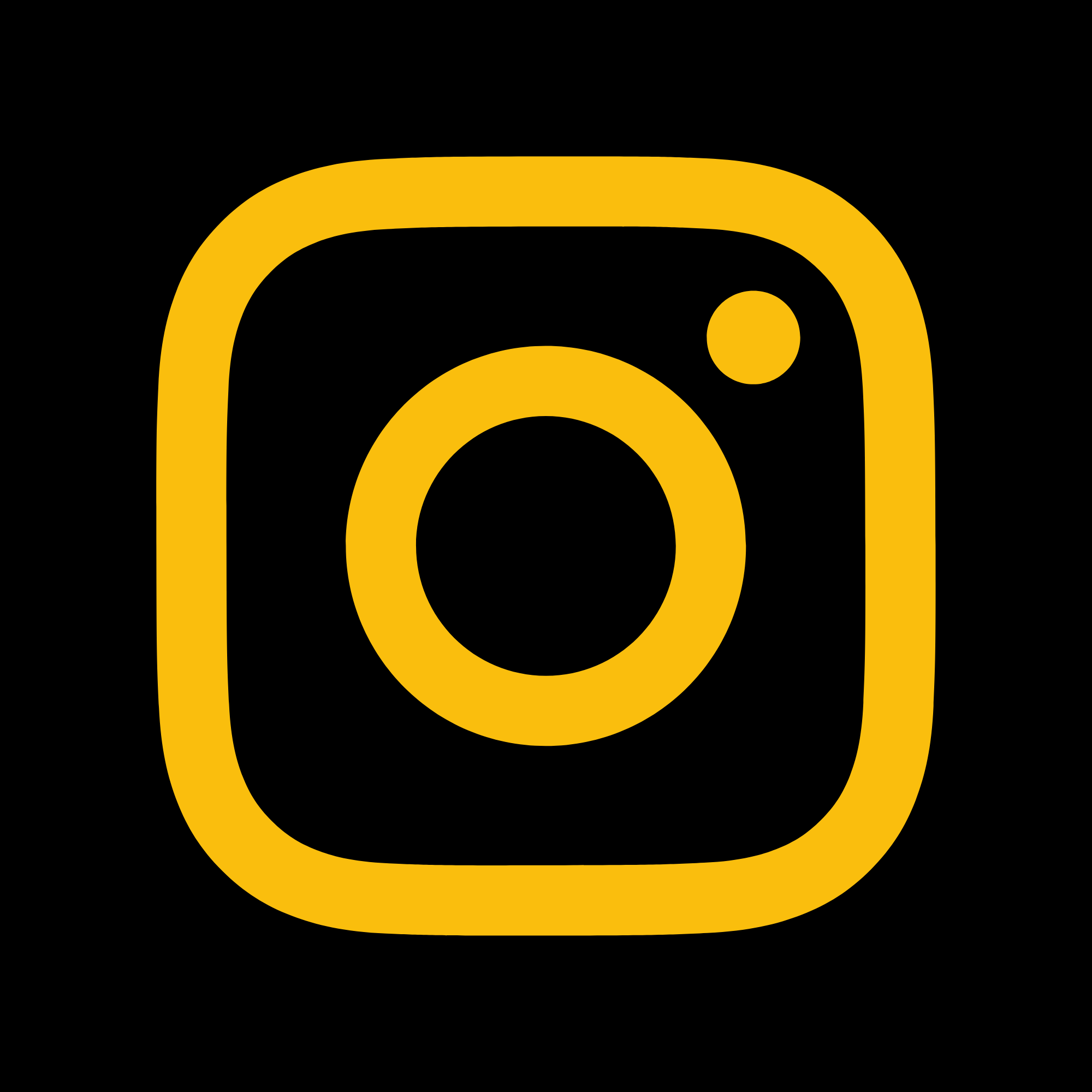 black yellow instagram logo